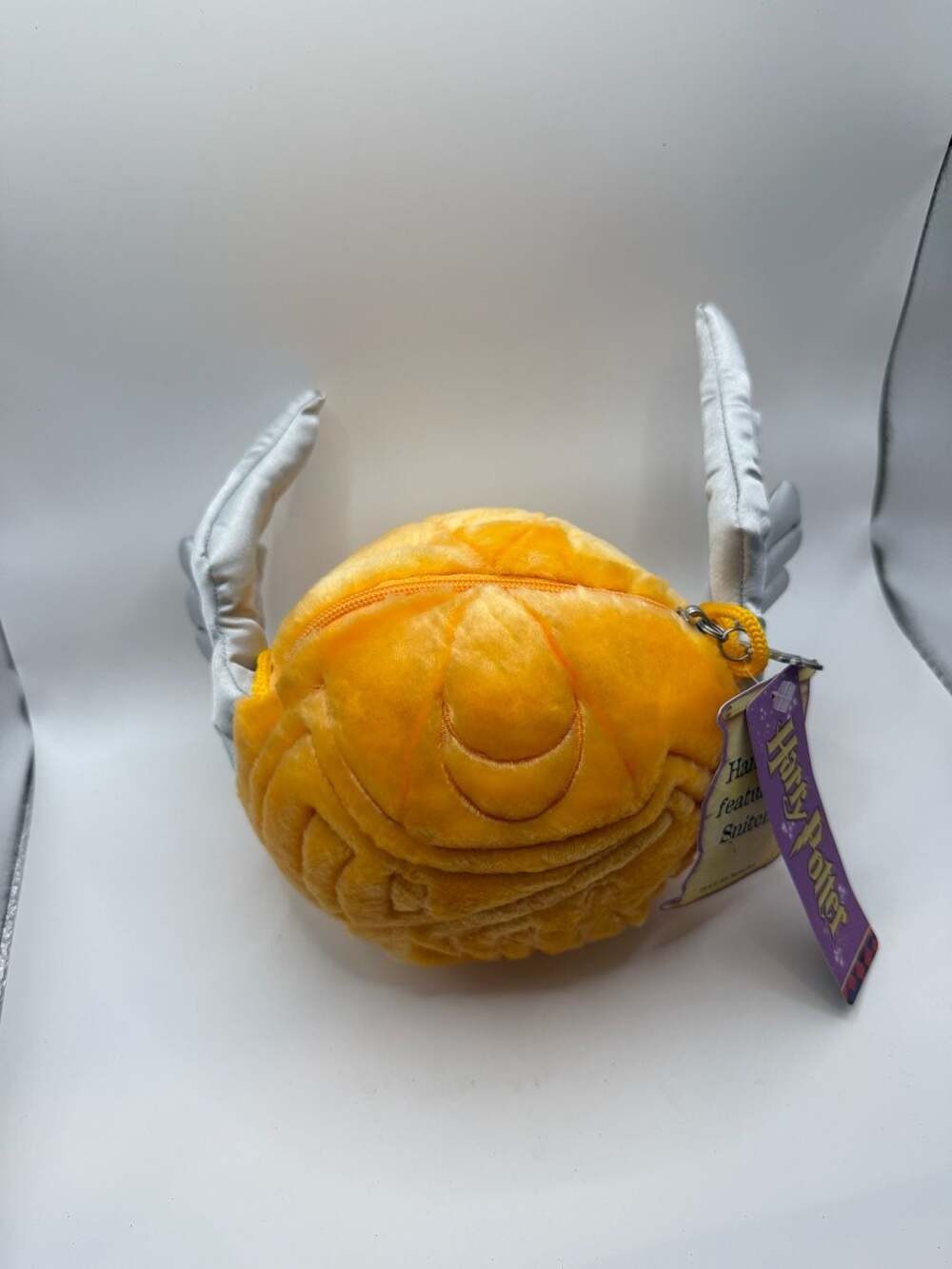 Vintage 2000 Harry Potter Golden Snitch Plush Crossbody Purse Bag